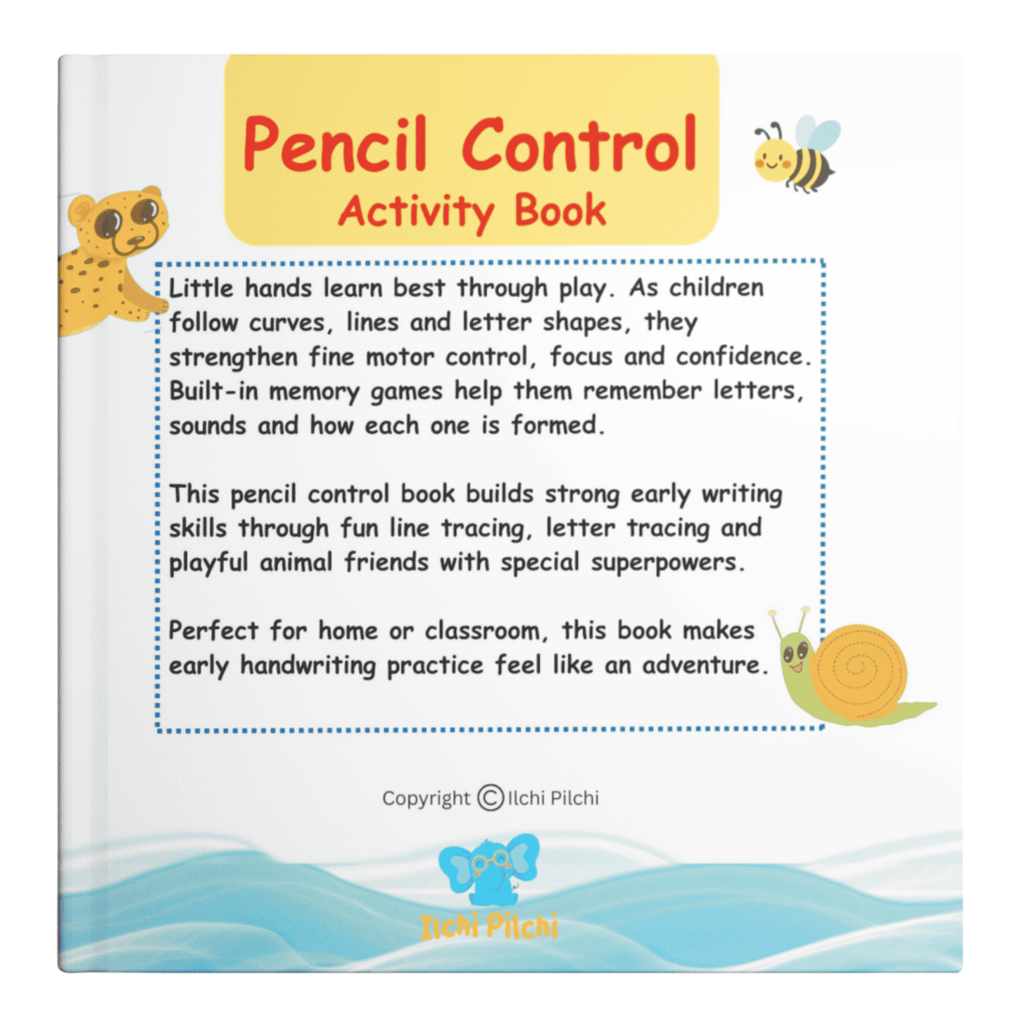 Pencil Control Activity Book for Kids (Ages 2–6) | Tracing, Writing & Fine Motor Skill Development