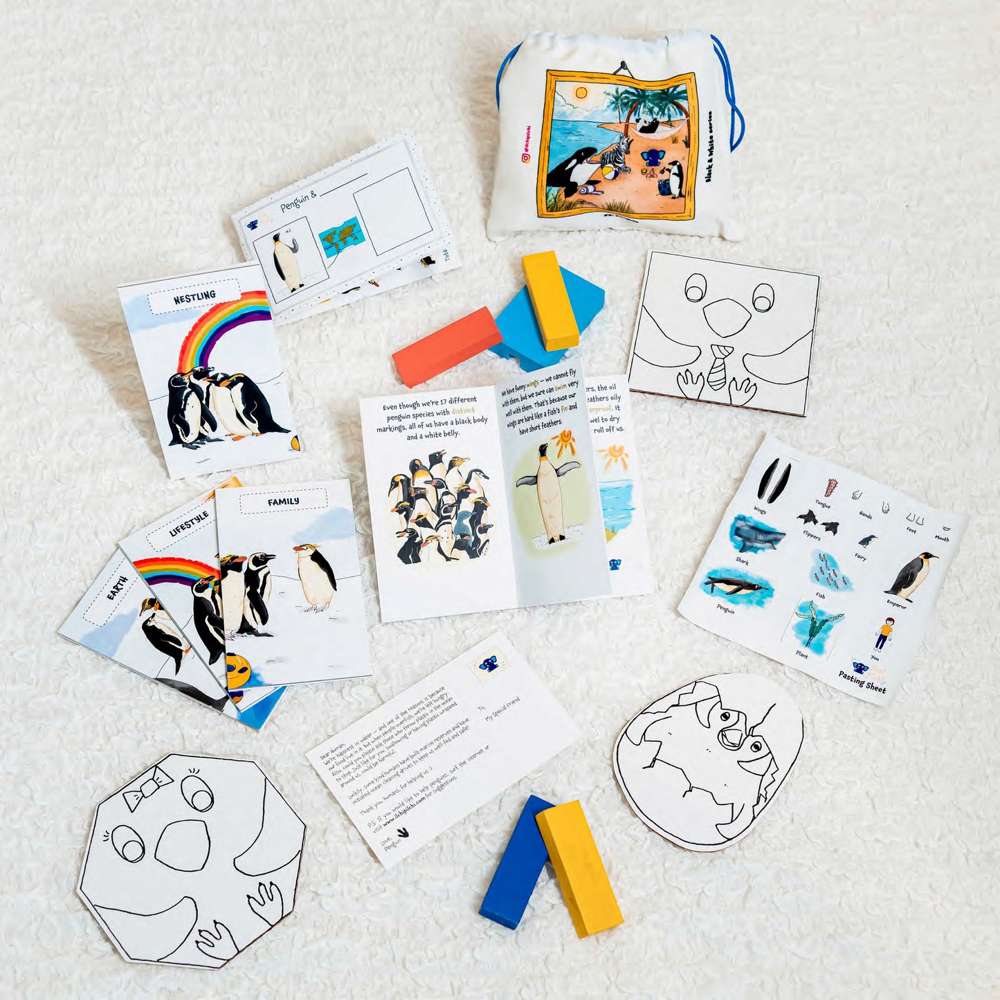 Crayons with Penguin Activity Kit