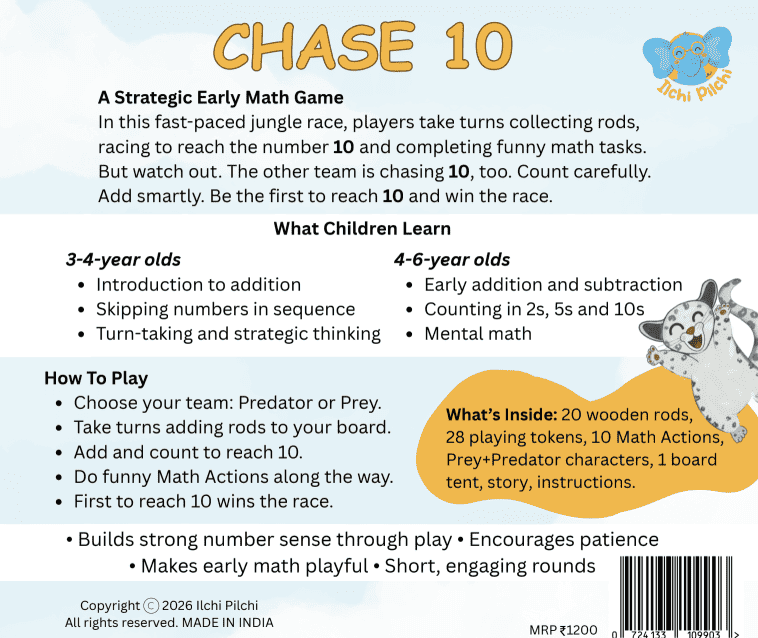 Chase 10 Math Game | Family Math Game