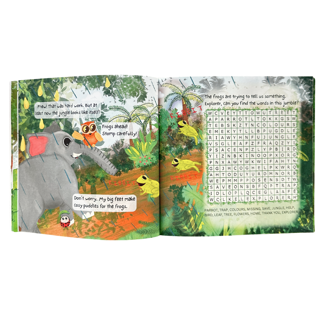 Jungle Explorer Activity Book for Kids | Interactive Story Adventure with Puzzles, Mazes & Creative Play