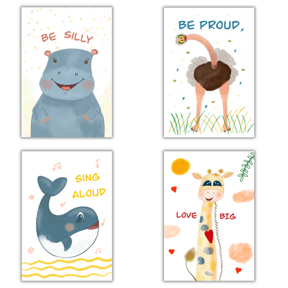 Animal Posters for Kids | Fun Educational Wall Posters to Boost Learning, Curiosity & Imagination