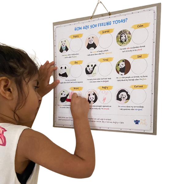 Feelings Chart for Kids | Interactive Emotional Learning Chart to Build Confidence, Communication & Emotional Awareness