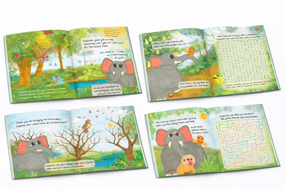Jungle Explorer Activity Book for Kids | Interactive Story Adventure with Puzzles, Mazes & Creative Play
