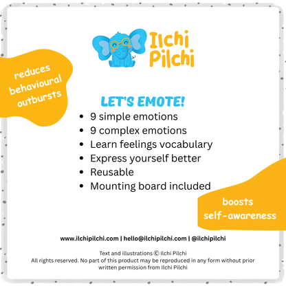 Feelings Chart for Kids | Interactive Emotional Learning Chart to Build Confidence, Communication & Emotional Awareness
