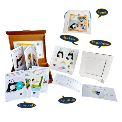Panda Activity Kit for Kids (Ages 3–7) | 5 Interactive Storybooks, Activity Book & DIY Fun | Boosts Creativity, Memory, Concentration & Vocabulary